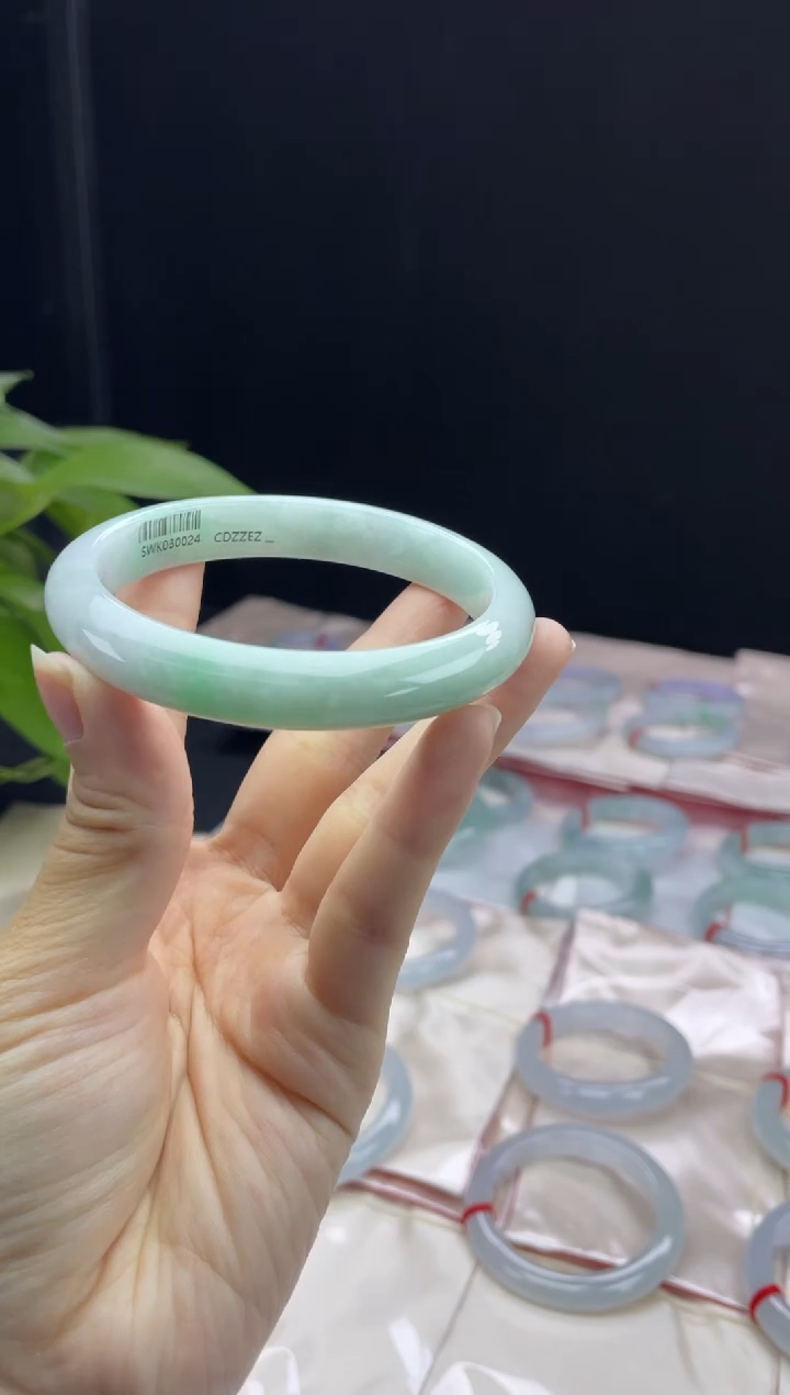 未镶嵌16#定制翡翠天然A货翡翠手镯60-62圈口