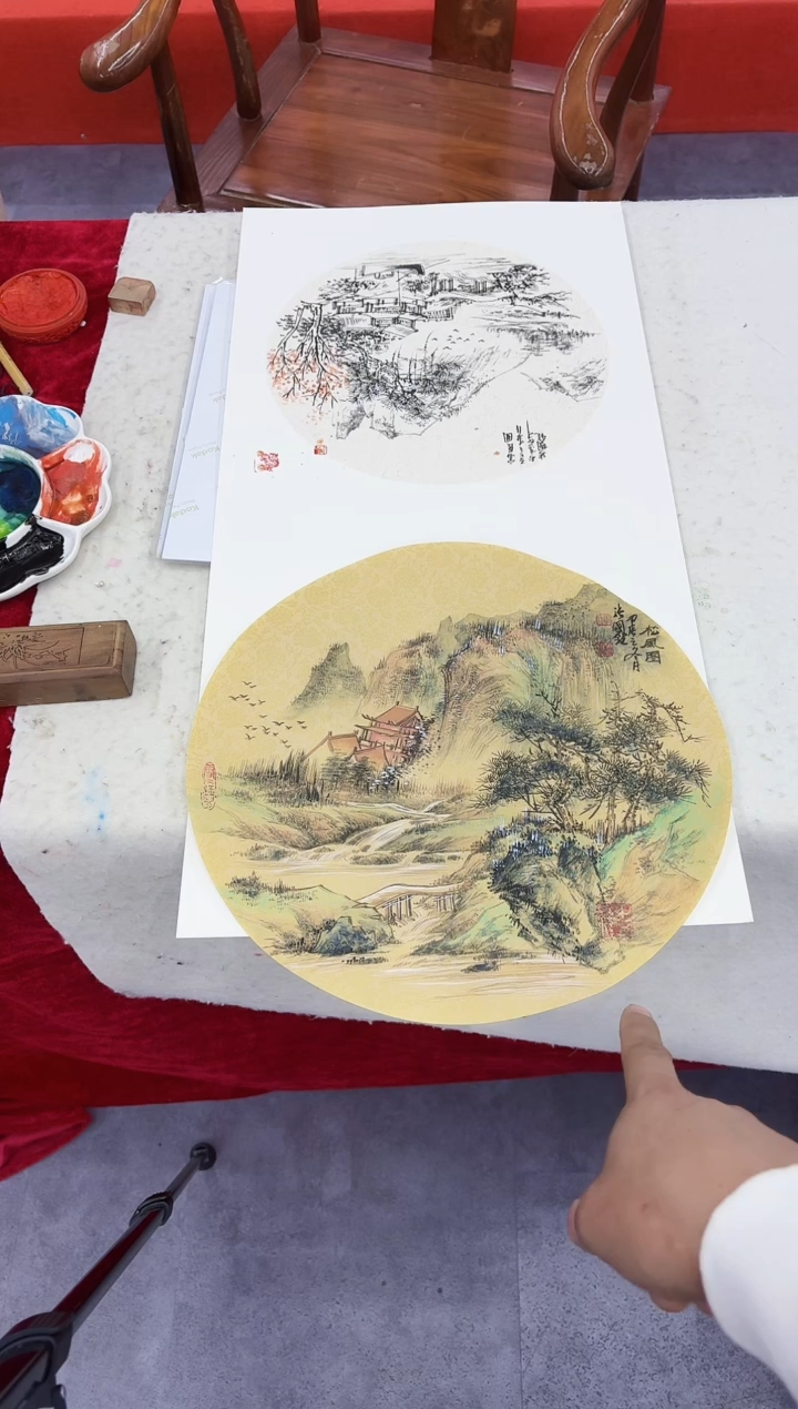 国画张国锐老师作品