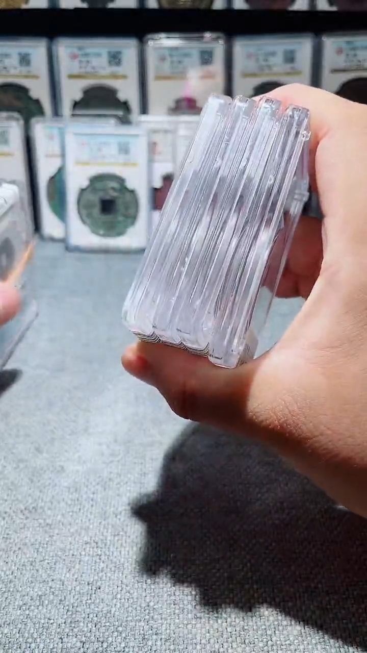 铜?****料A196风公博太平通宝85分盒子币