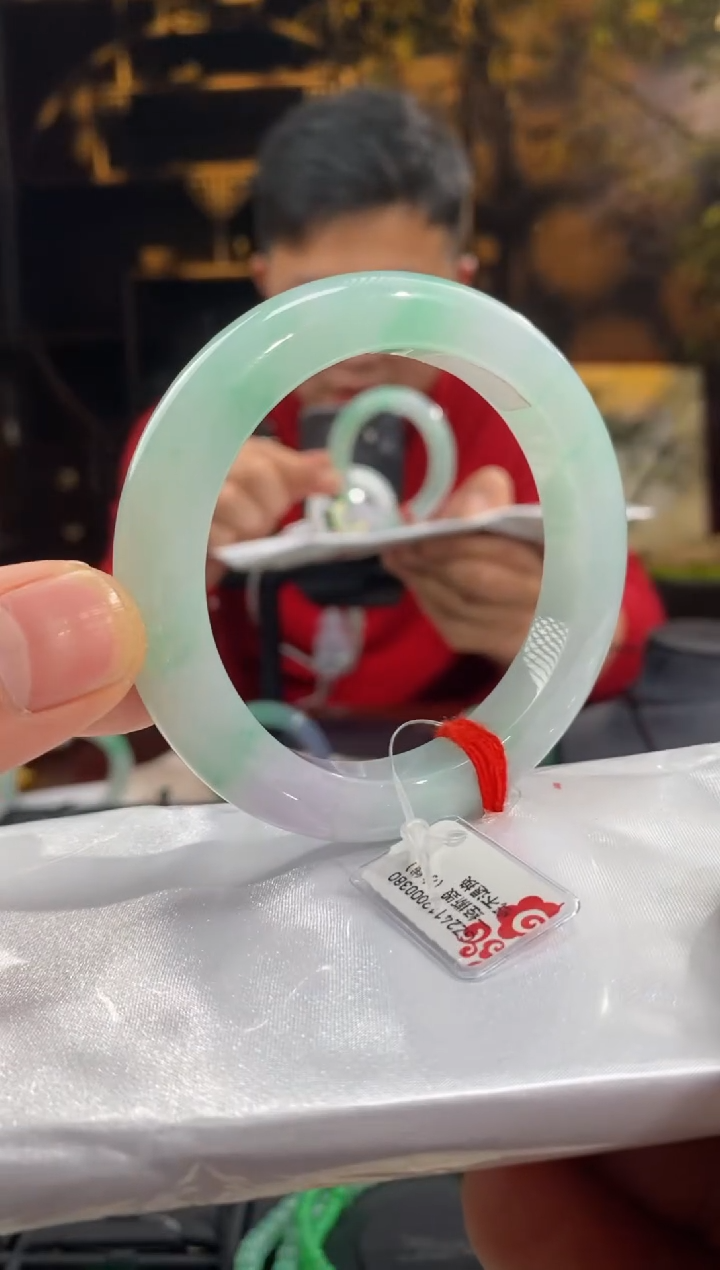 【闪购商品】翡翠手镯未镶嵌90099-天然翡翠a货58.1圈口