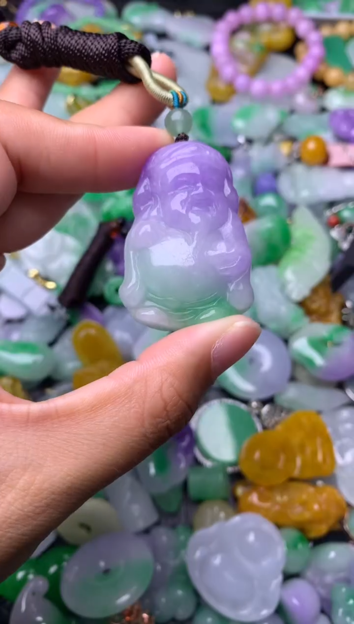 颈饰未镶嵌翡翠缅甸翡翠吊坠