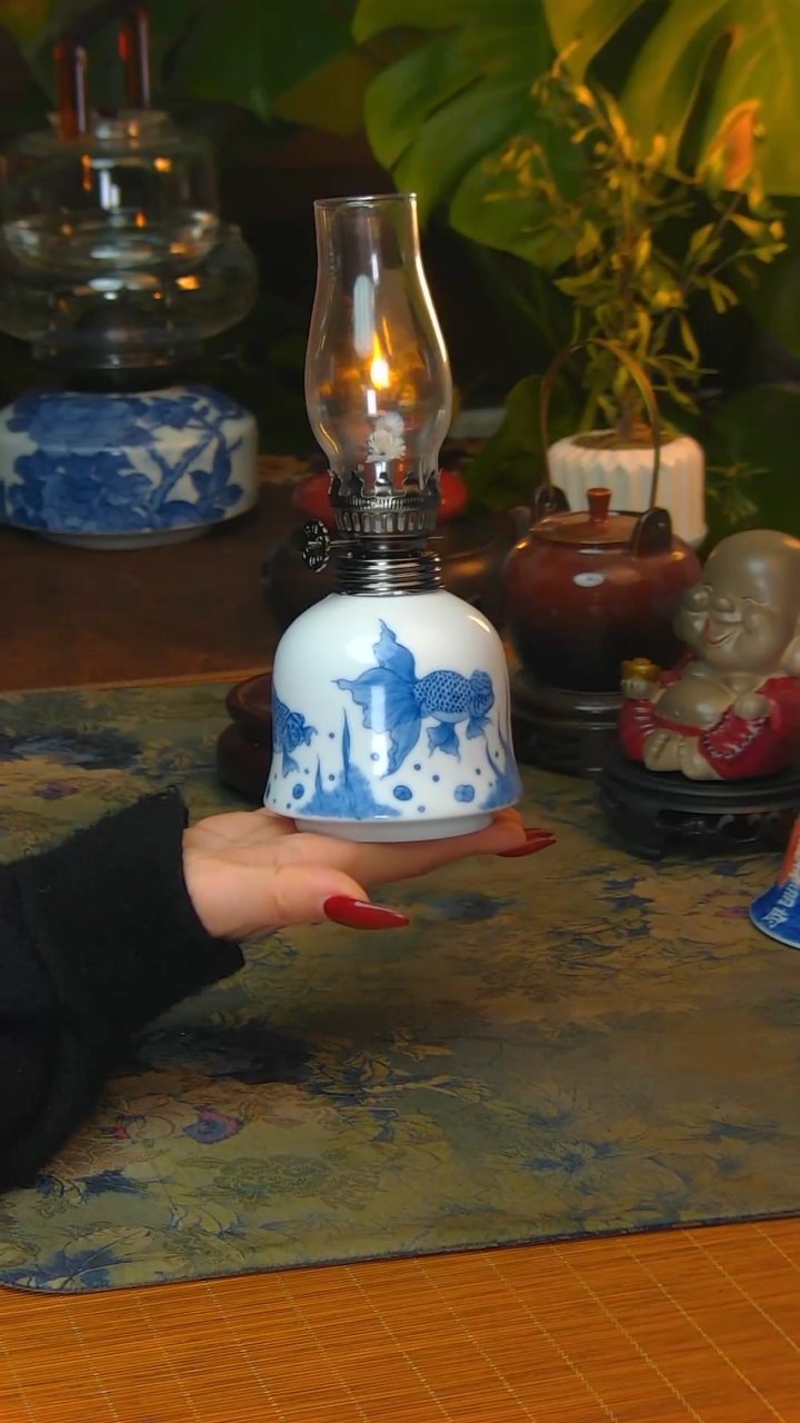 【闪购商品】景德镇陶瓷灯摆件