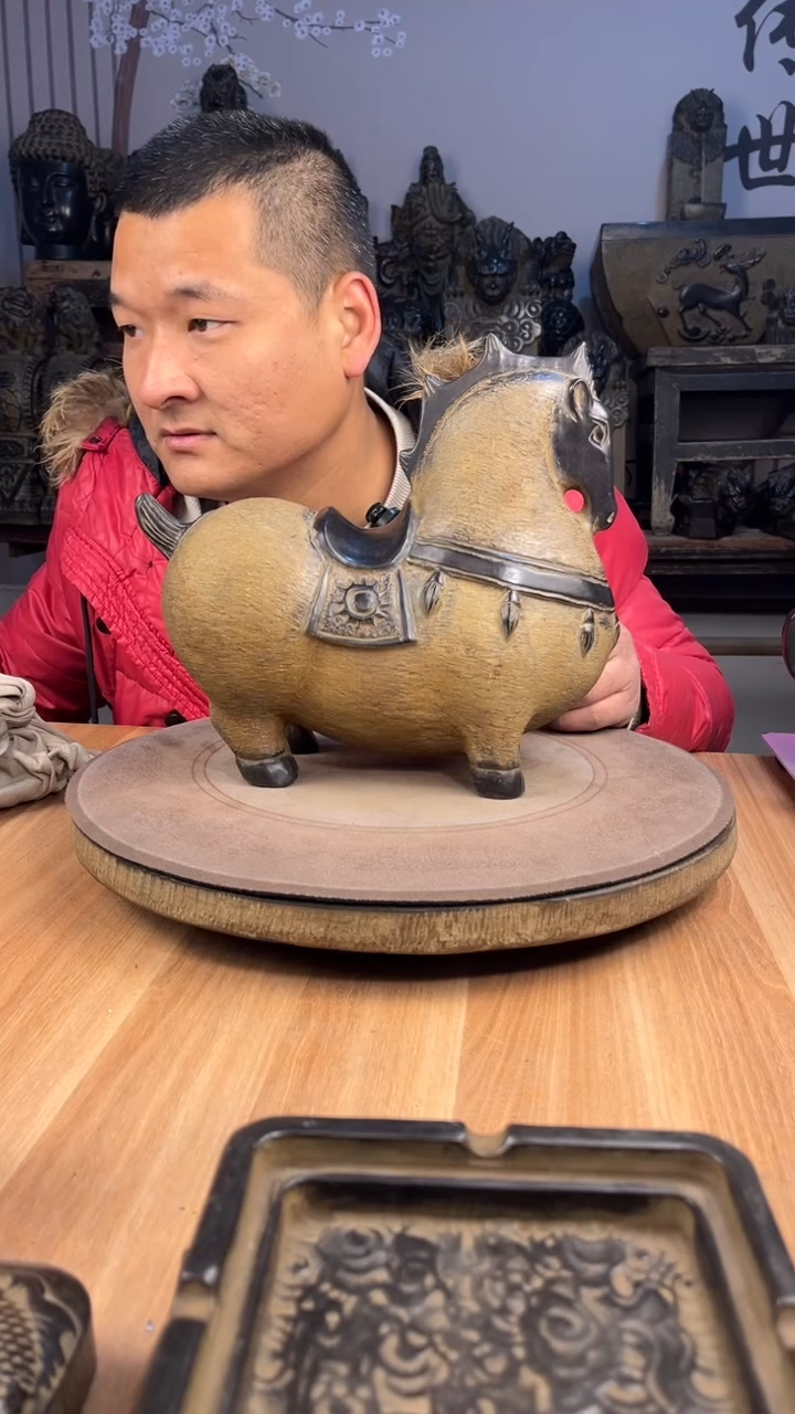 石材青石仿古29唐马一匹