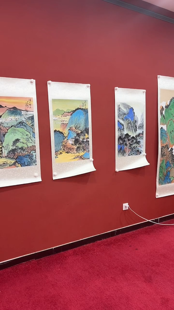 【闪购商品】书法蒙 巴金鑫 四尺三开国画