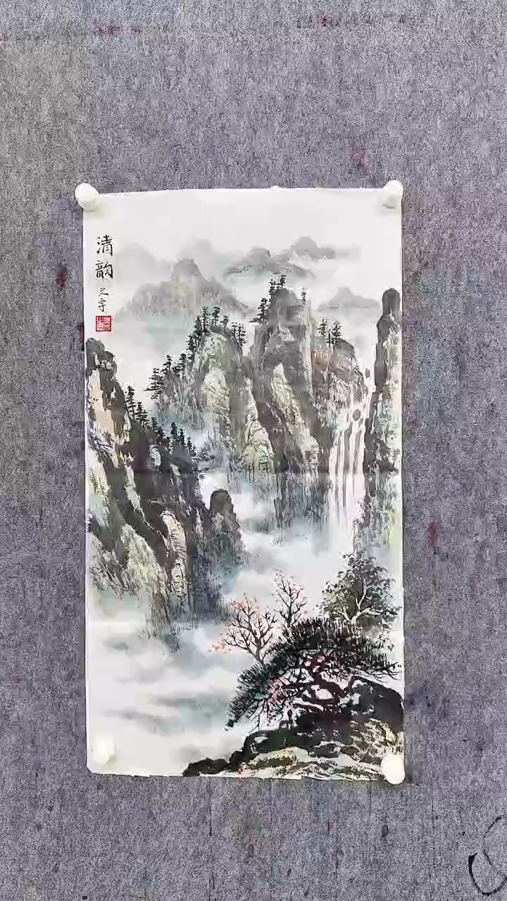 国画兰宇老师4.5平尺国画作品