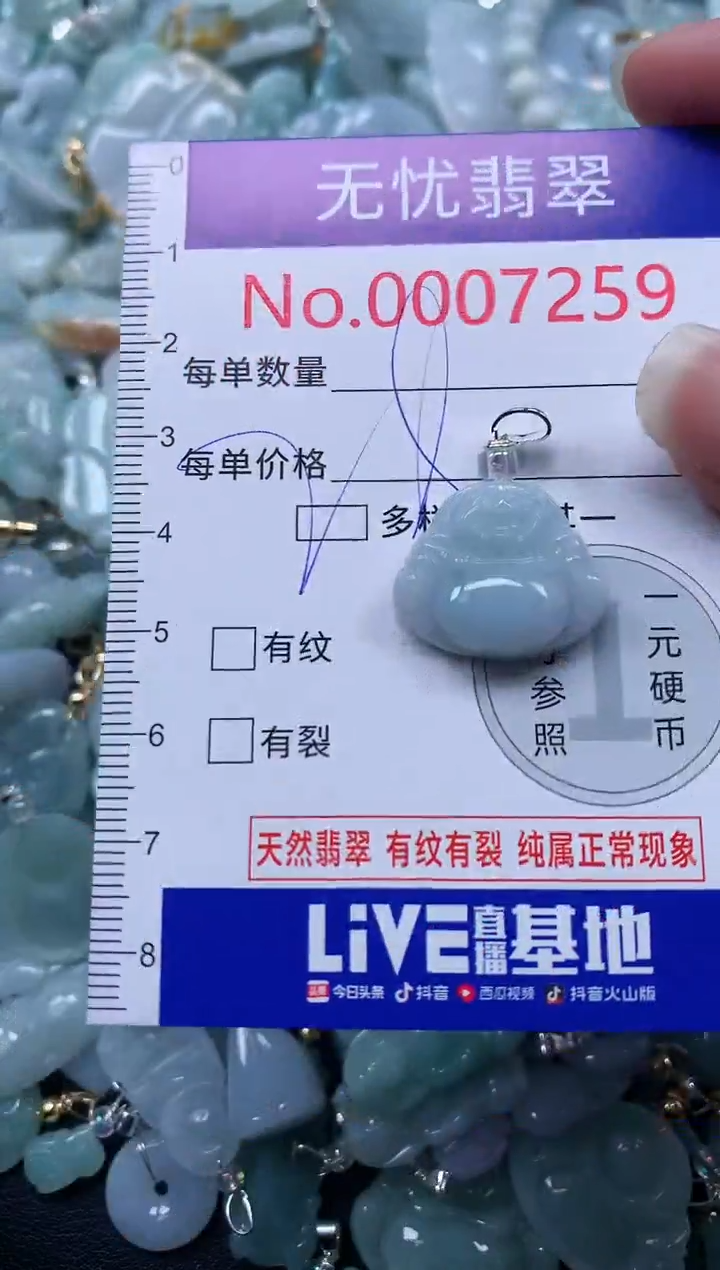 颈饰未镶嵌翡翠7259