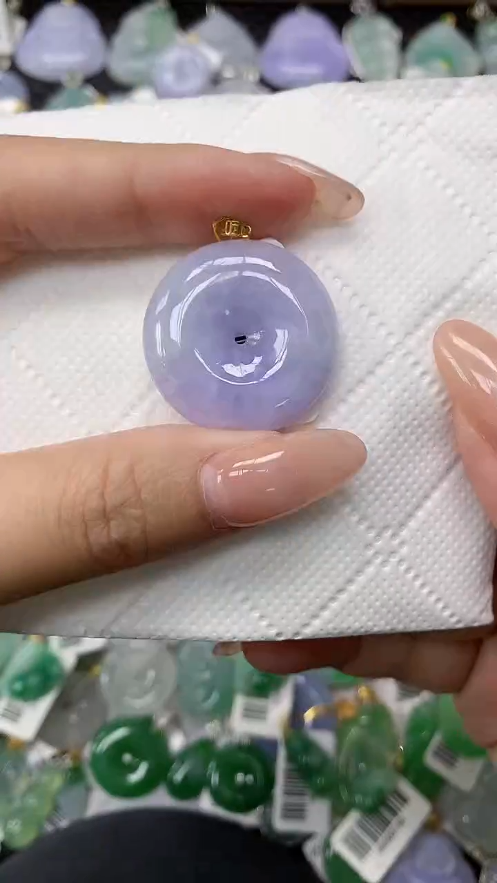 颈饰18K金镶嵌翡翠11111111111111