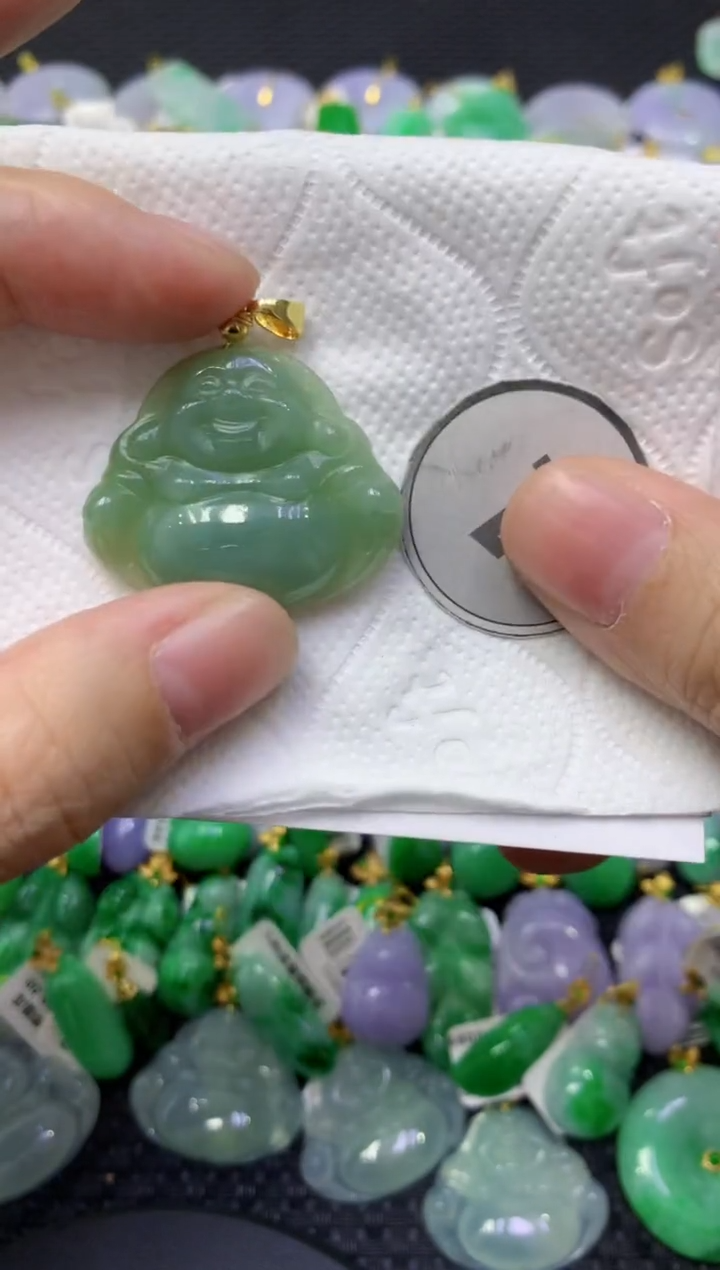 颈饰未镶嵌翡翠天然缅甸翡翠A货