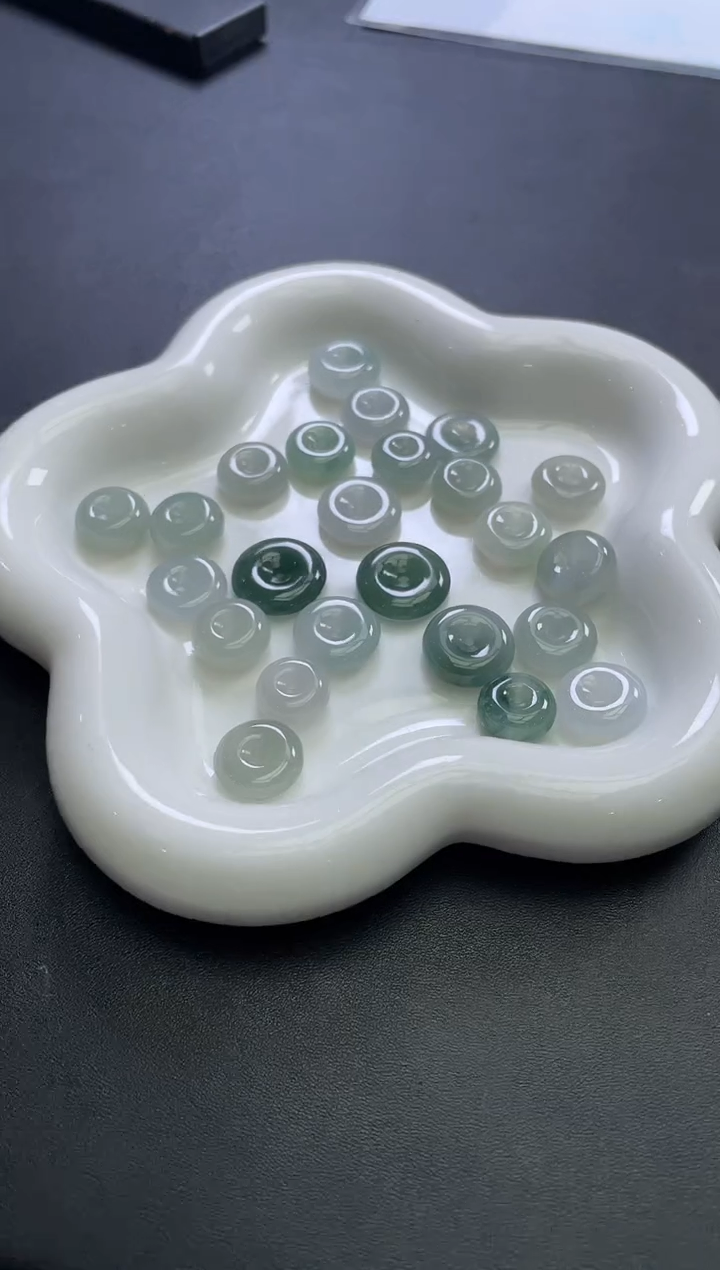 未镶嵌手绳定制翡翠笙*雪平安扣手绳多样性发一件