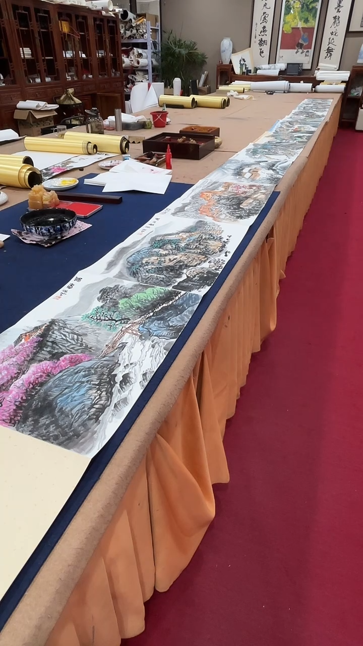 【闪购商品】书法王新峰国画红木册页