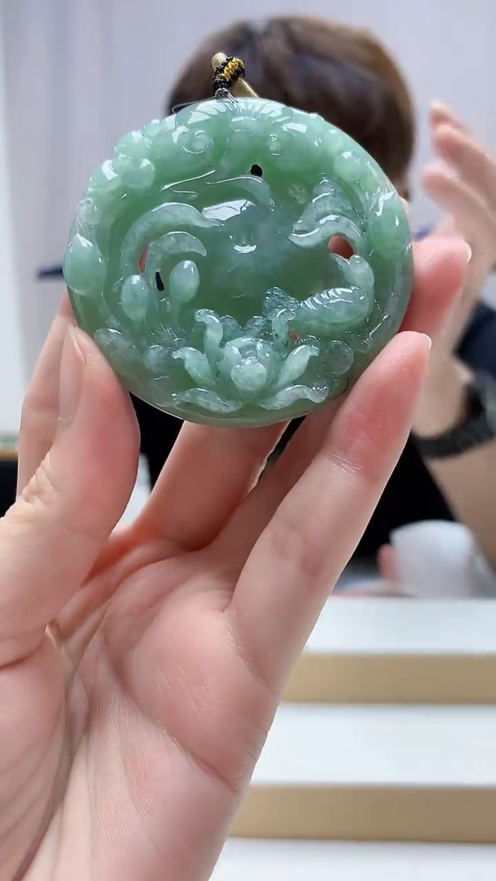 未镶嵌定制翡翠4868zm-毛货挂件60