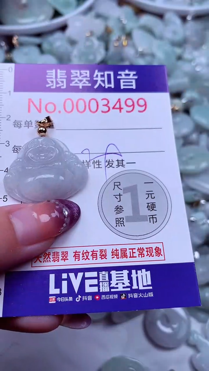 翡翠未镶嵌吊坠(不含链)3499