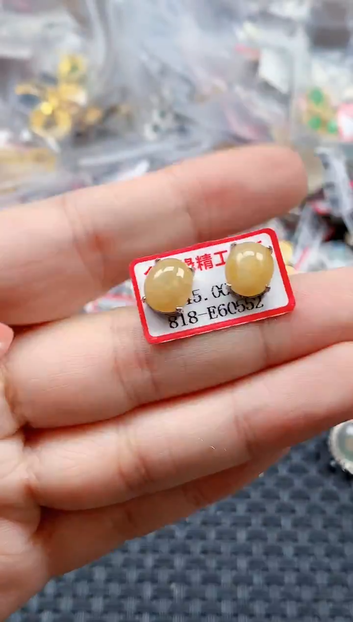 银S925镶嵌戒指翡翠天然A货缅甸翡翠