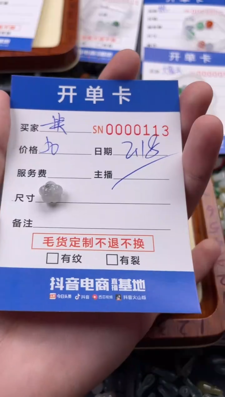 【闪购商品】翡翠颈饰未镶嵌00000113