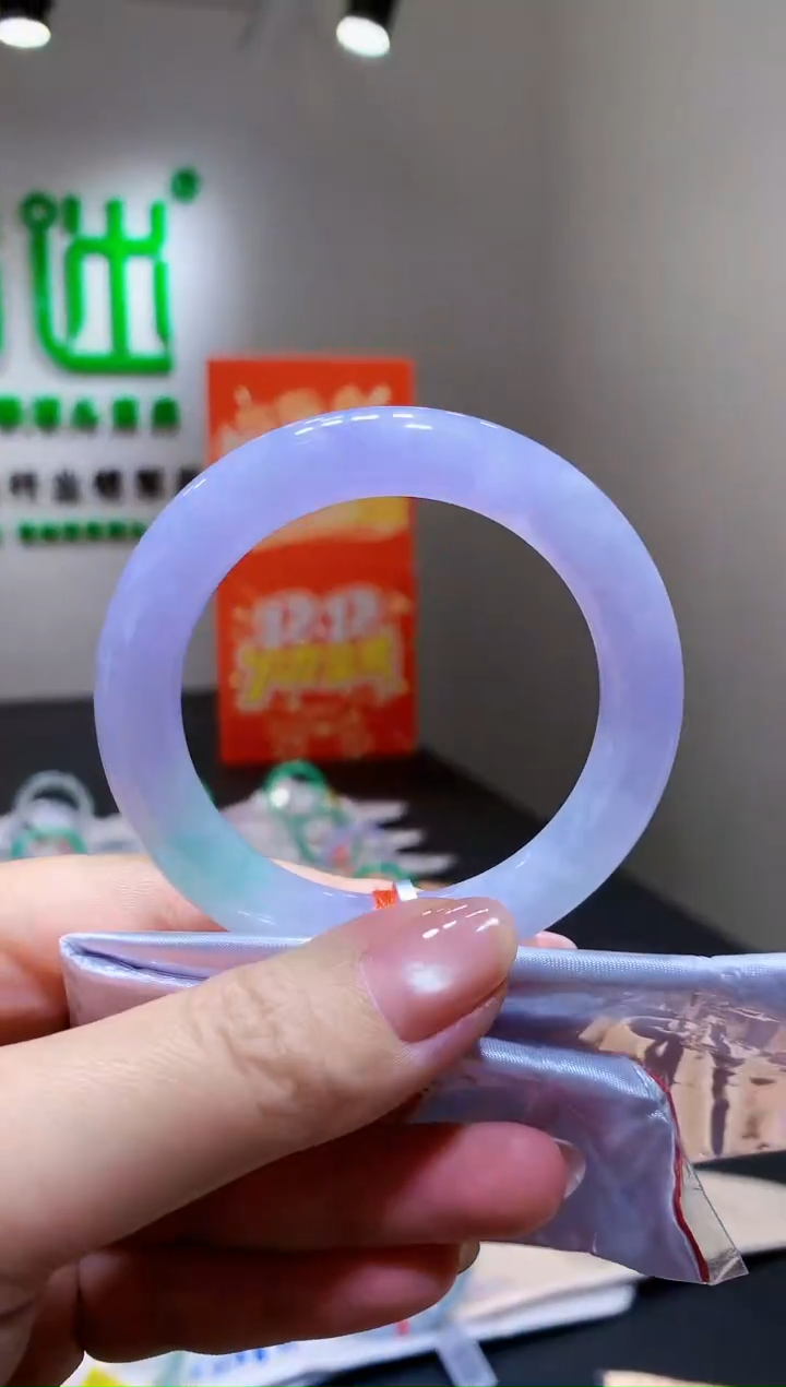 未镶嵌手镯翡翠-k380  天然缅甸A货翡翠51.5圆条