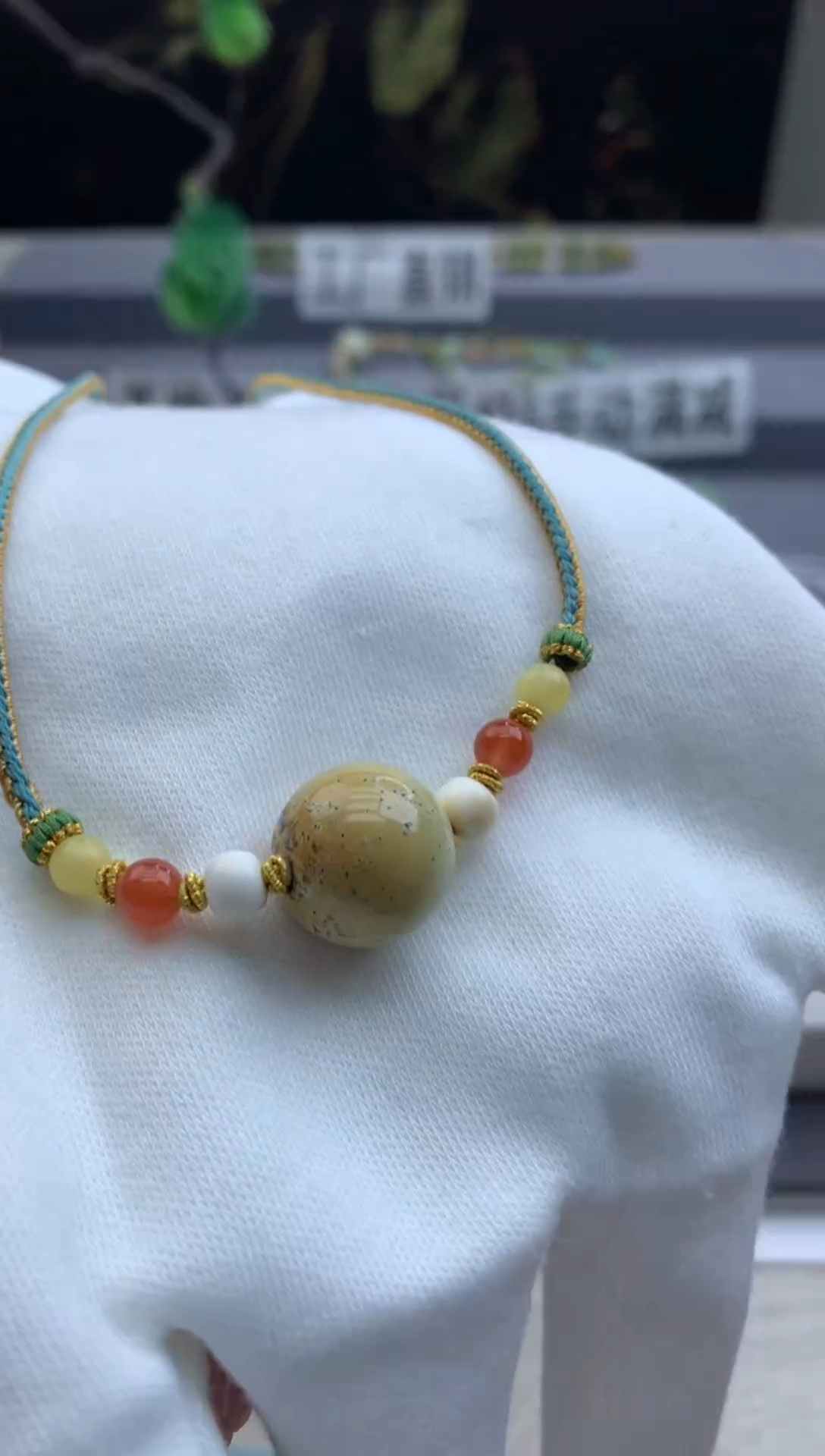 未镶嵌锁骨链南红玛瑙E29