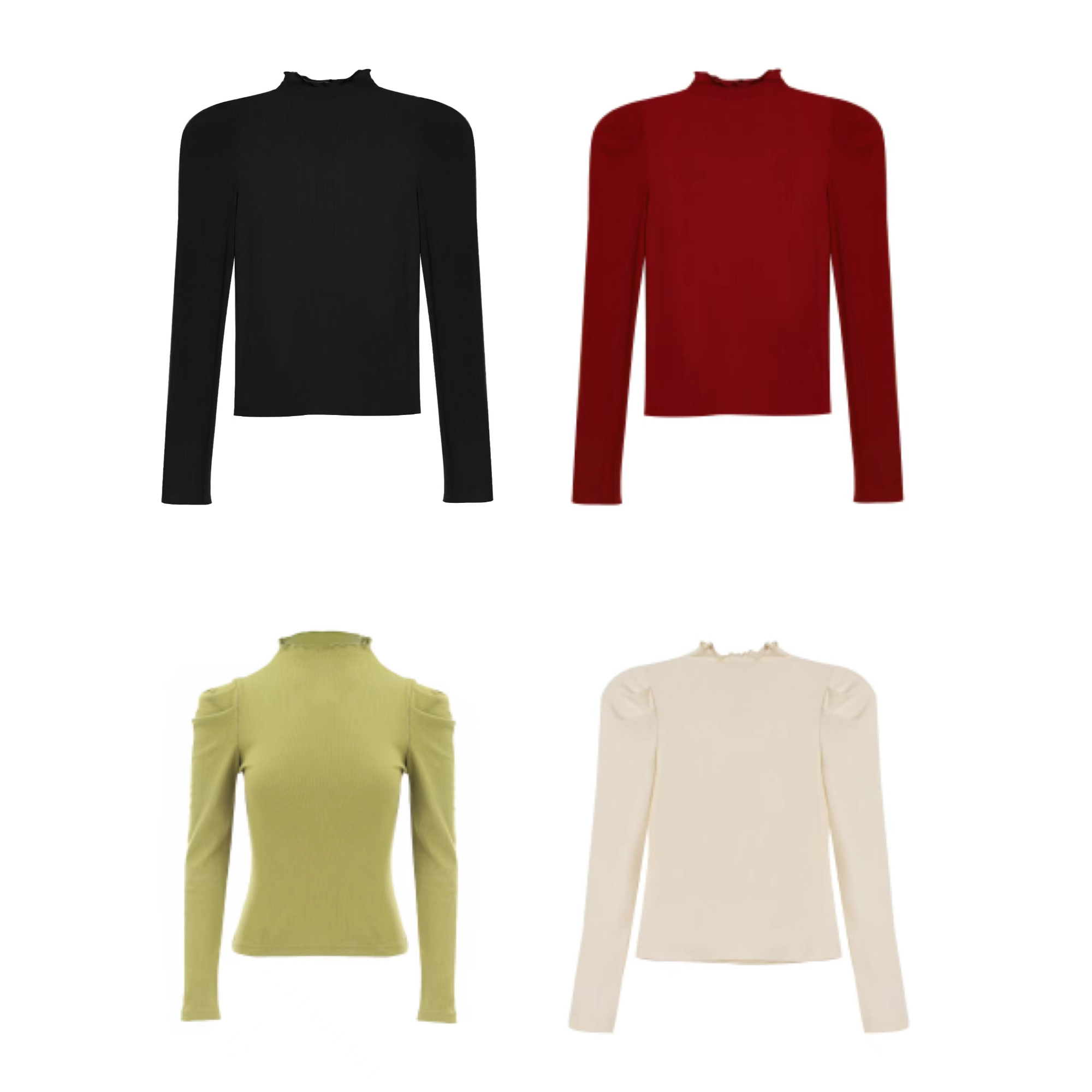 LAOXIAO 百搭日常打底衫显瘦长袖修身圆领针织121