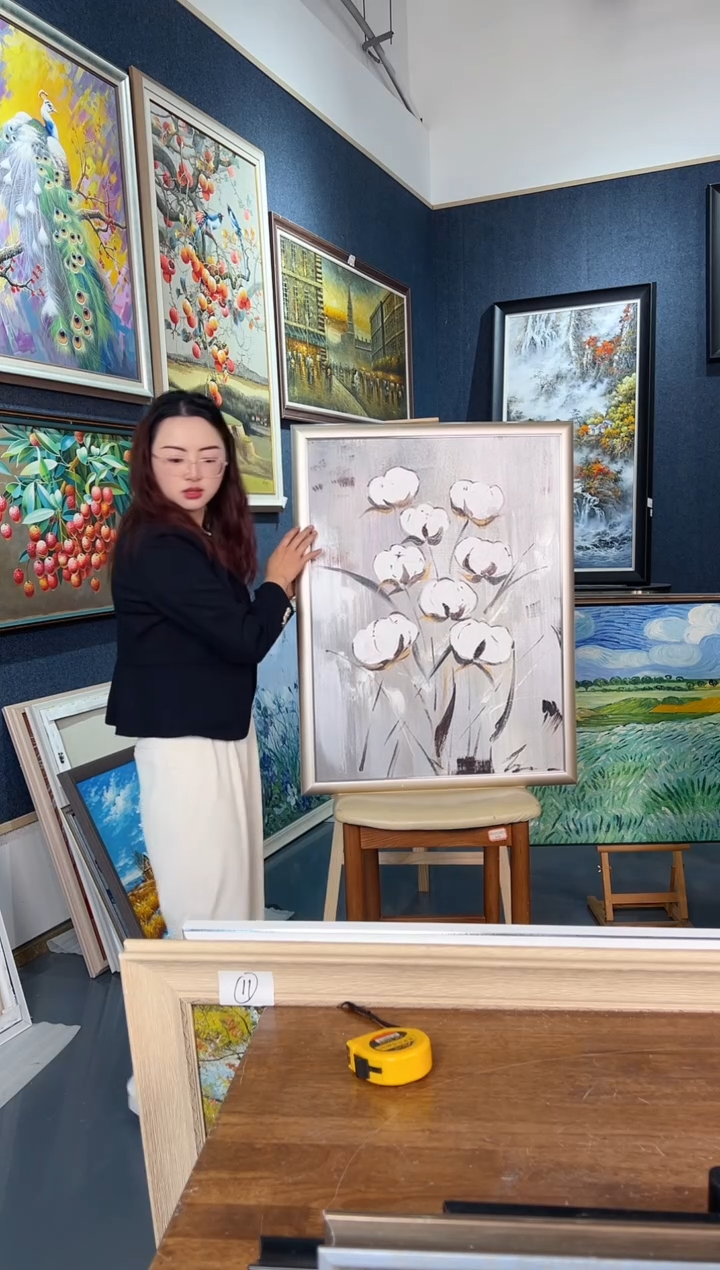 【闪购商品】油画56号手绘油画 60*80  棉花