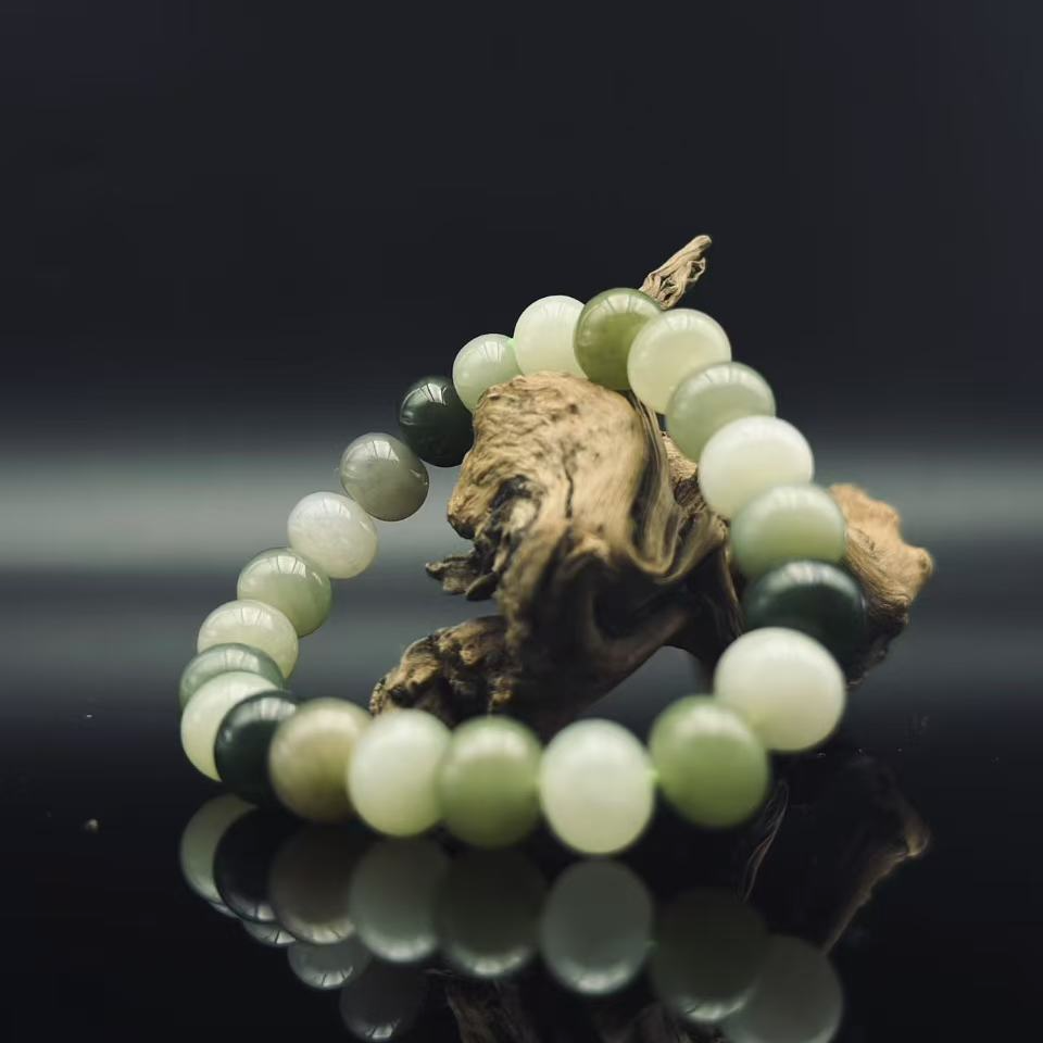 和田玉多宝算盘珠手串（卡10）1678