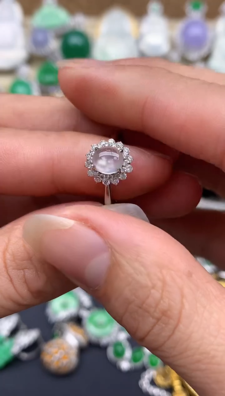 【闪购商品】翡翠戒指18K金镶嵌398-中国好珍宝