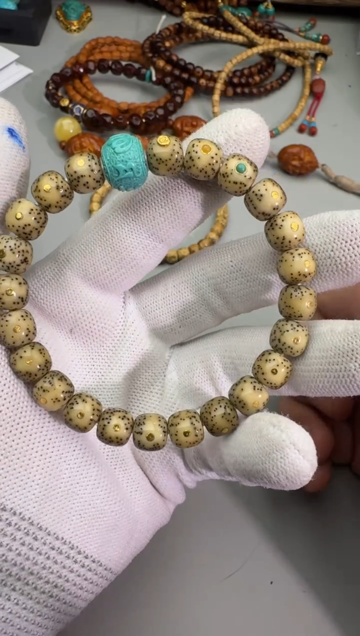 【闪购商品】星月菩提手串18K金镶嵌星月菩提单圈