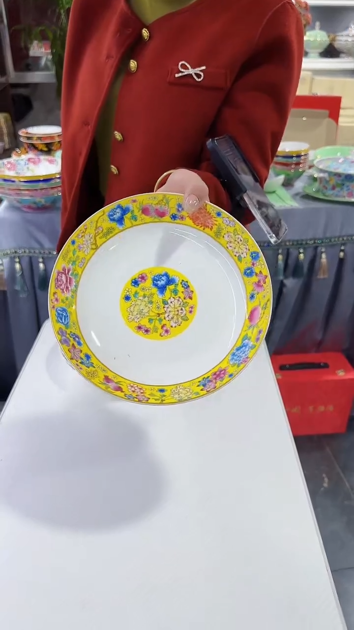 【闪购商品】瓷片8英寸景德镇花口圆深盘6个