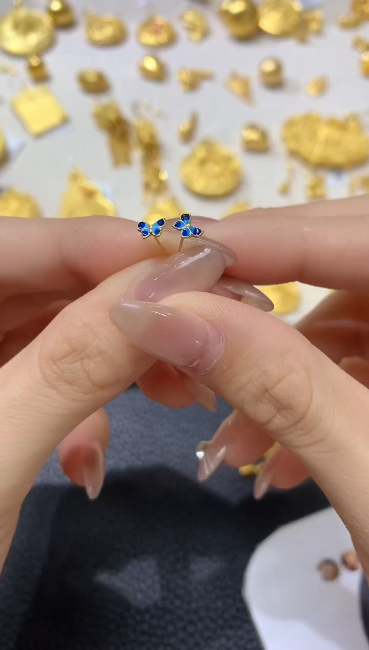 定制足金耳饰A2多样性发一件