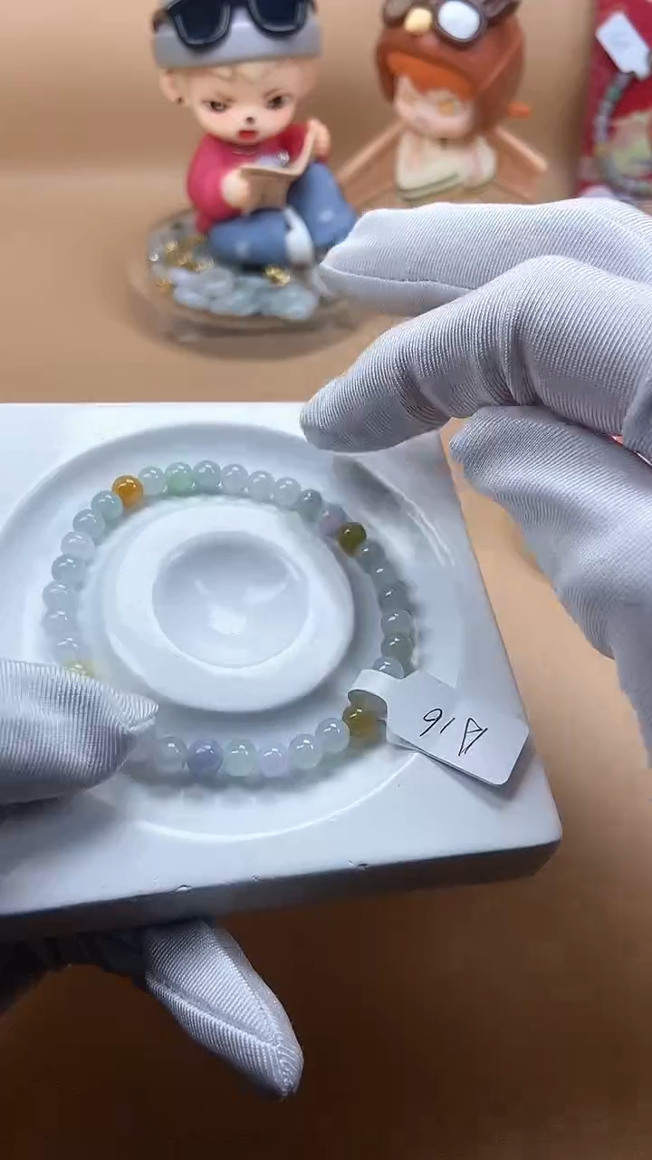 【闪购商品】翡翠手串未镶嵌天然翡翠A货手串A16