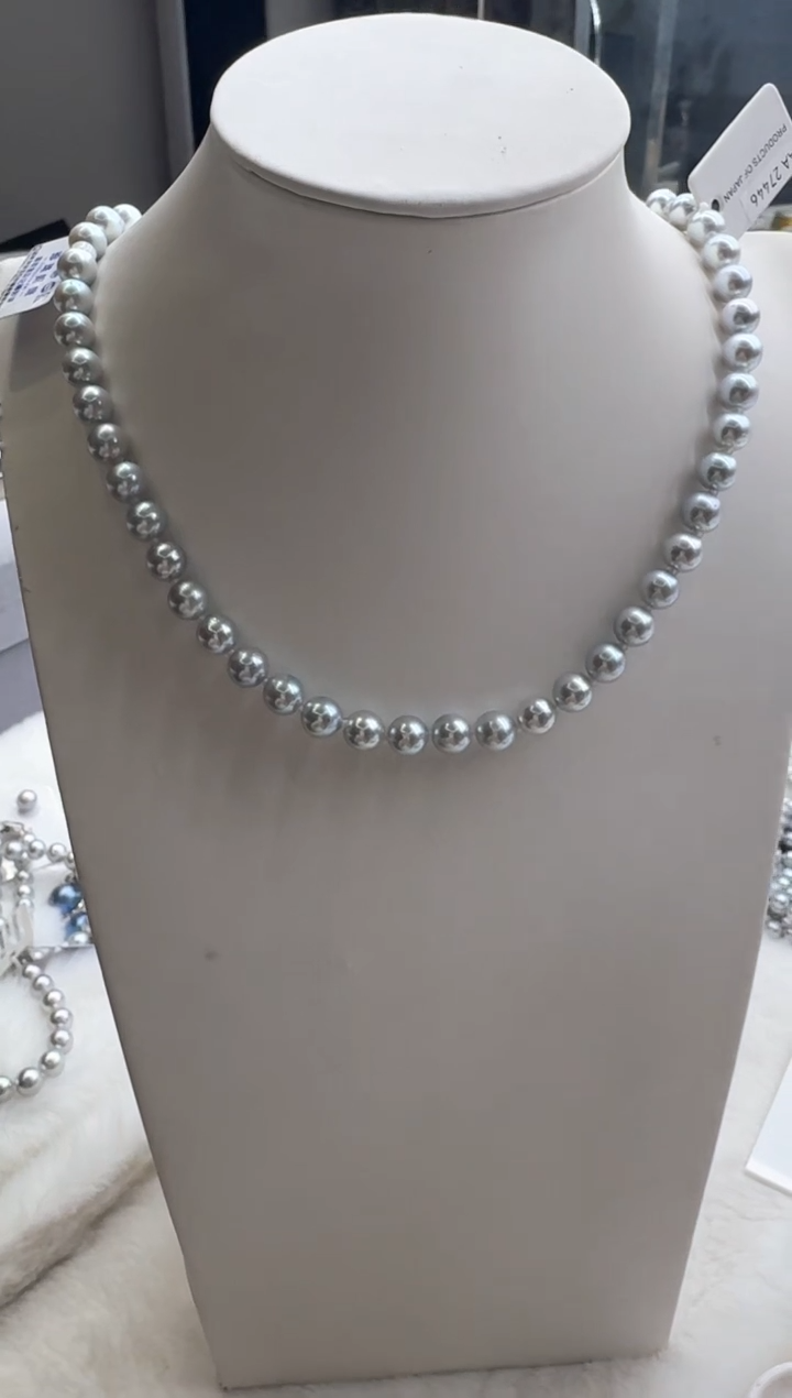 【闪购商品】海水珍珠颈饰银S925镶嵌真科研