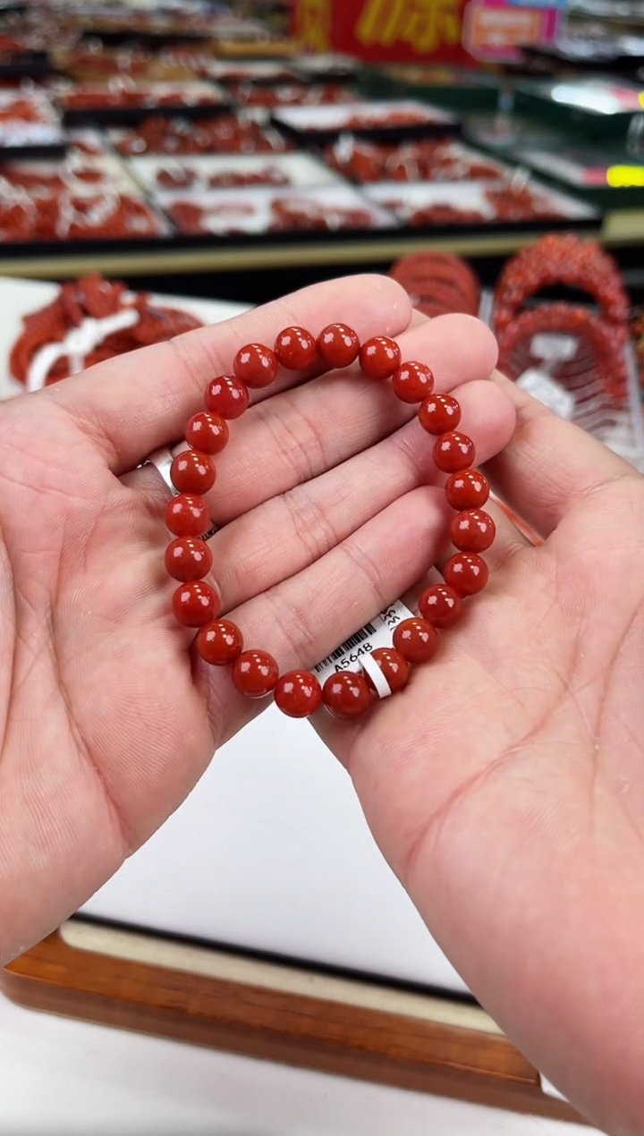 【闪购商品】南红玛瑙瓦西手串8+未镶嵌一个/条
