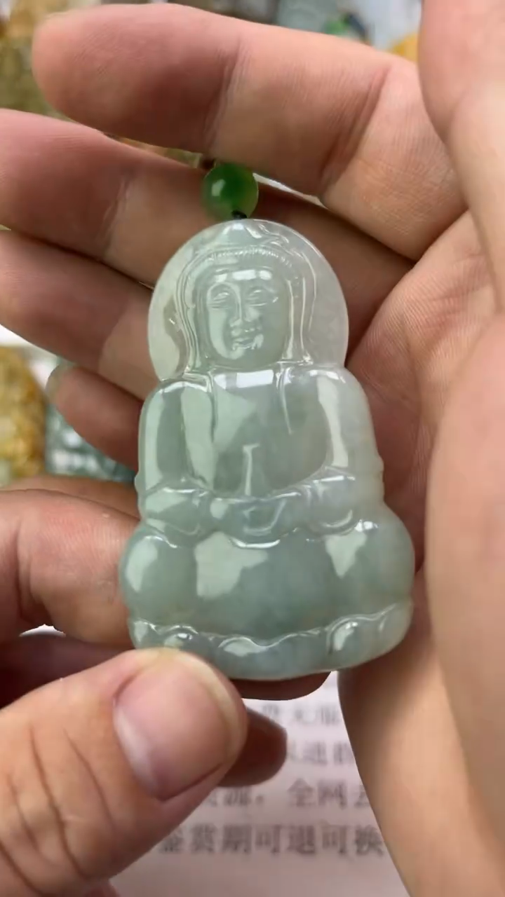 翡翠未镶嵌颈饰张*包天然翡翠