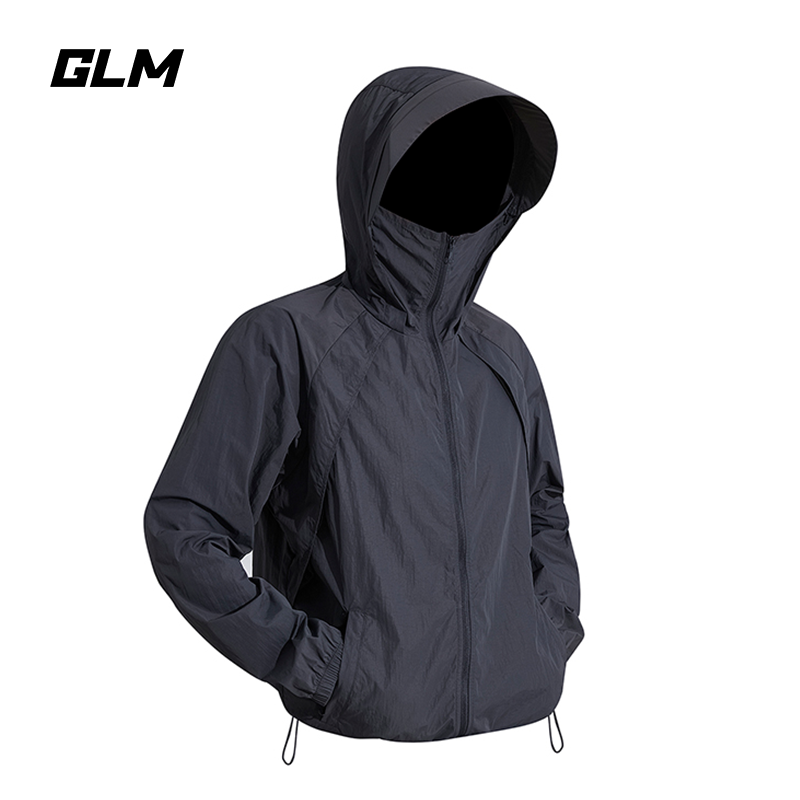 GLM夏季轻薄透气防晒衣户外旅游纯色户外防紫外线防晒服男女外套