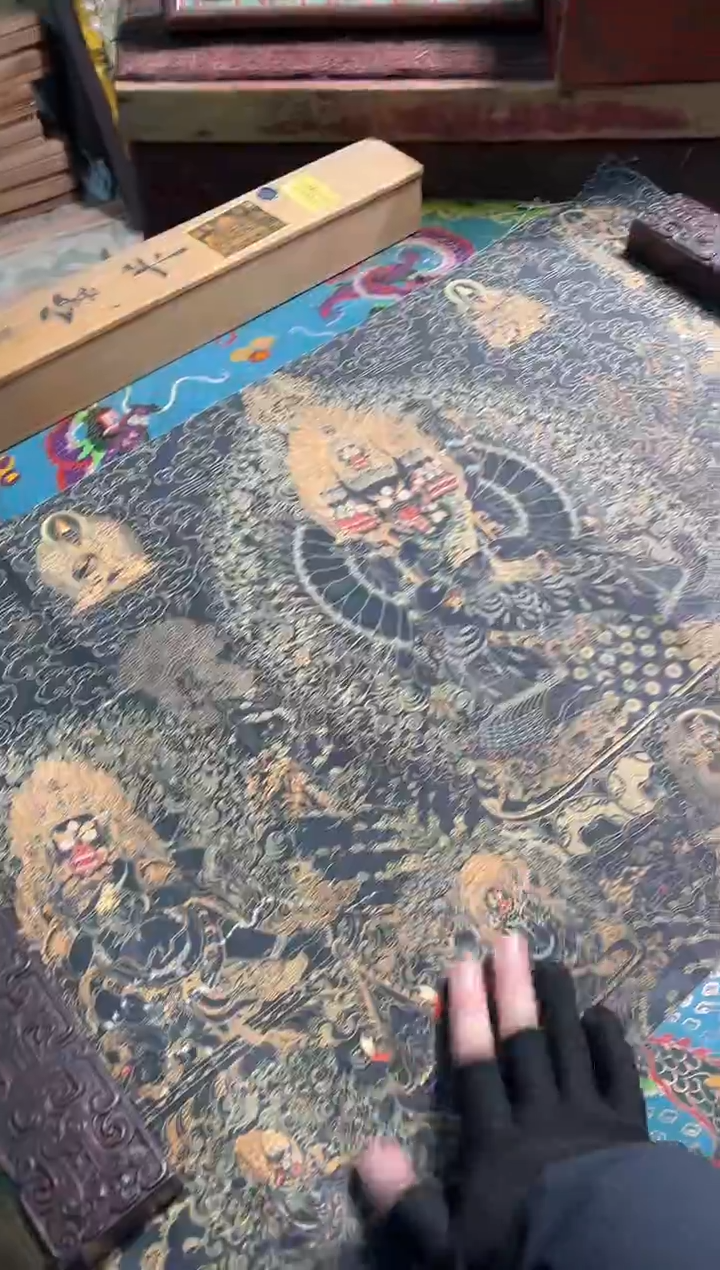 卷轴画路路的唐卡tk160