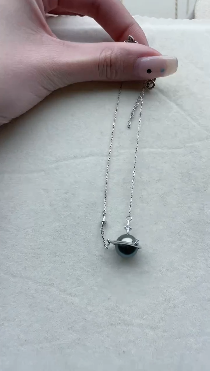 【闪购商品】海水珍珠套链银S925镶嵌Y90