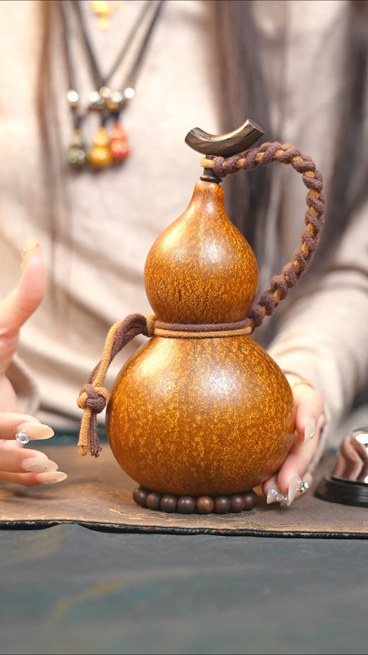 【闪购商品】XU271大漆酒葫芦不包手串及旋转底座