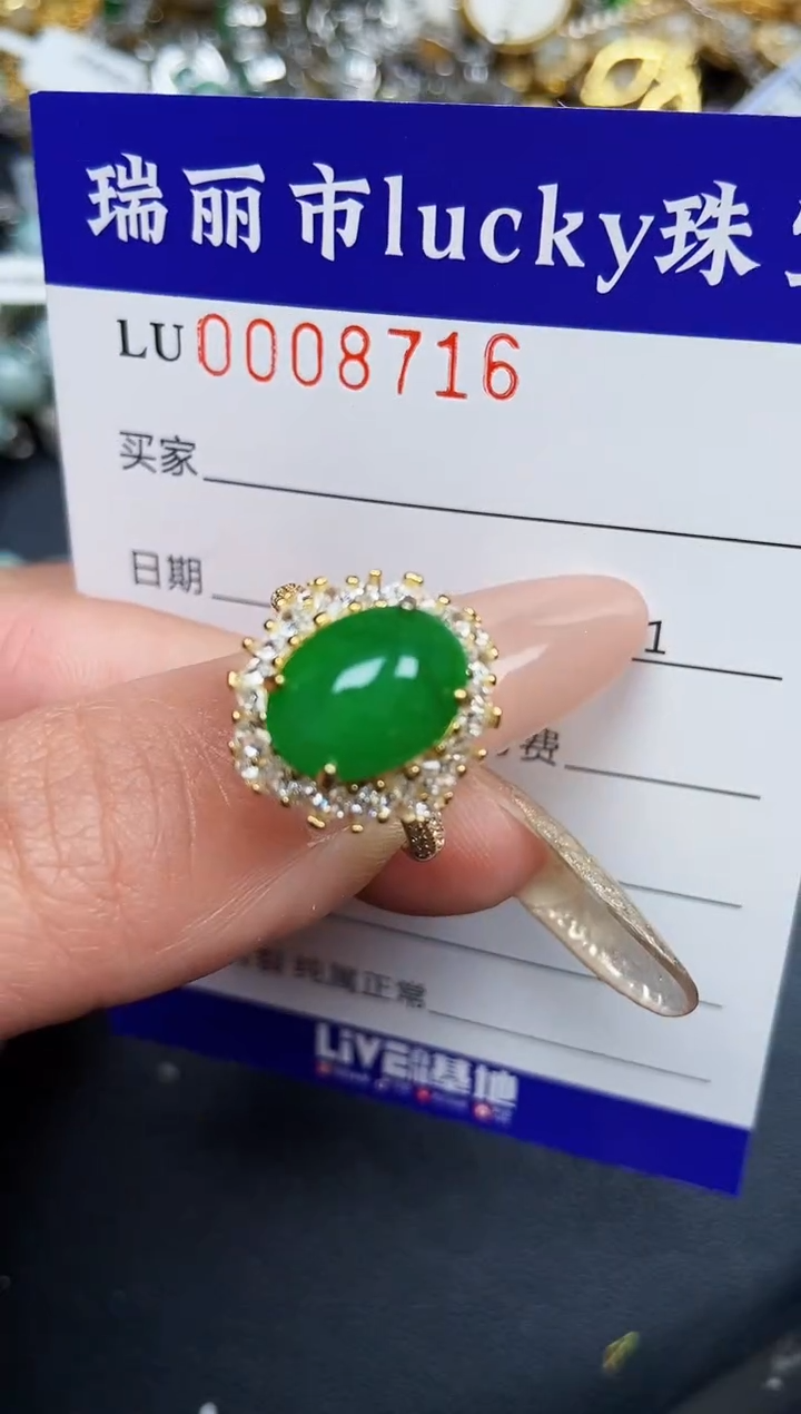 【闪购商品】翡翠颈饰银S925镶嵌8716