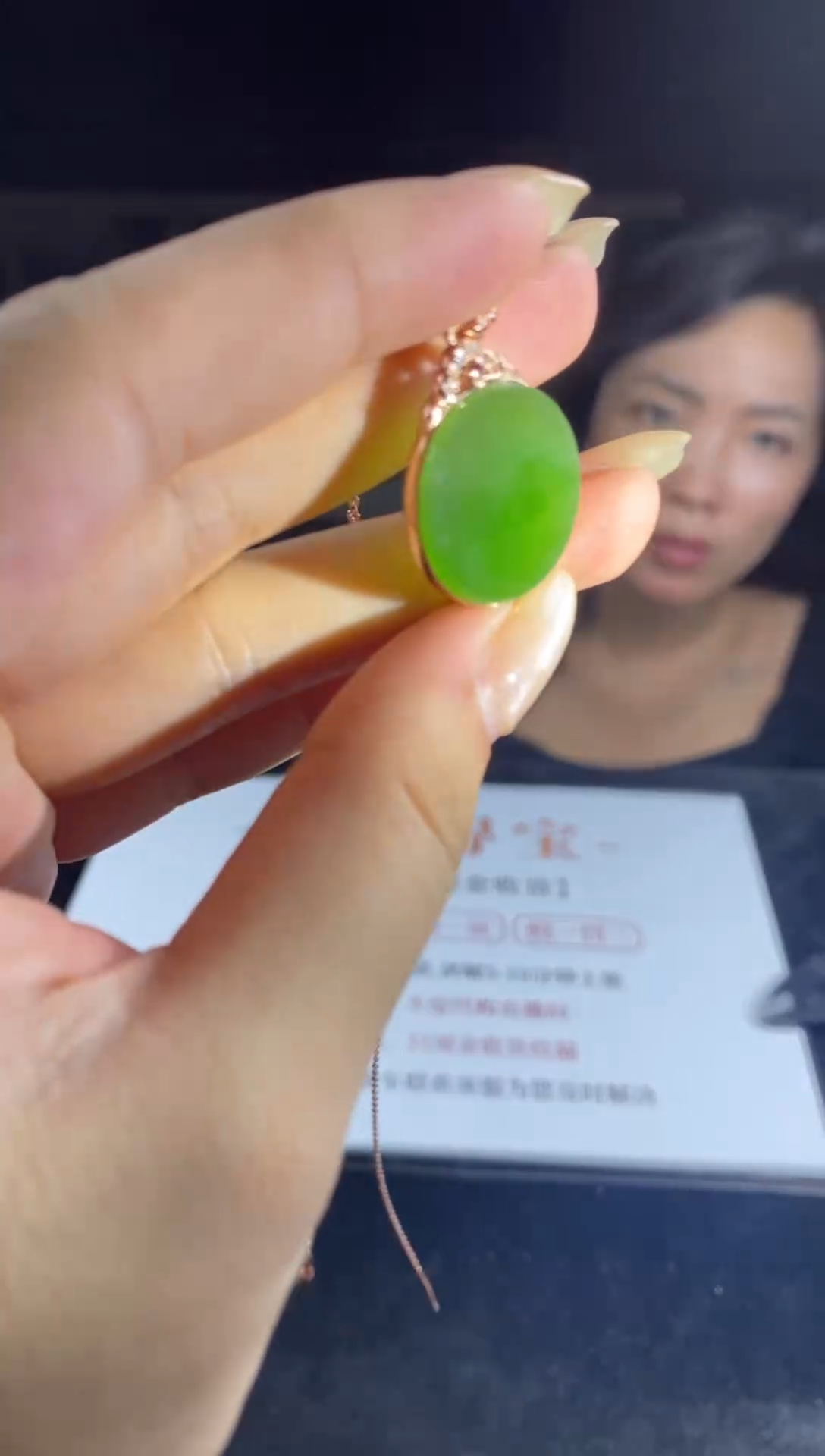 和田玉银S925镶嵌吊坠(不含链)吊坠-D6369