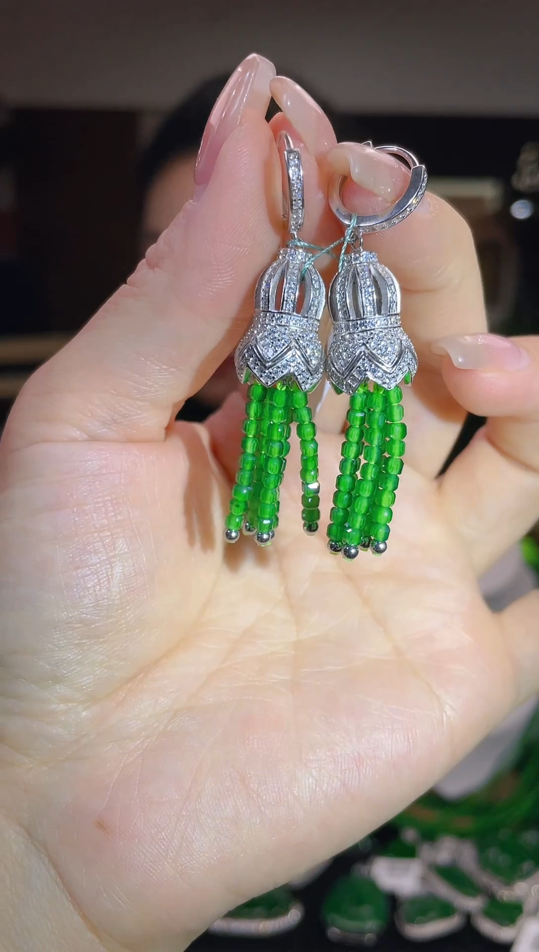 【闪购商品】翡翠耳饰未镶嵌多样性发其一