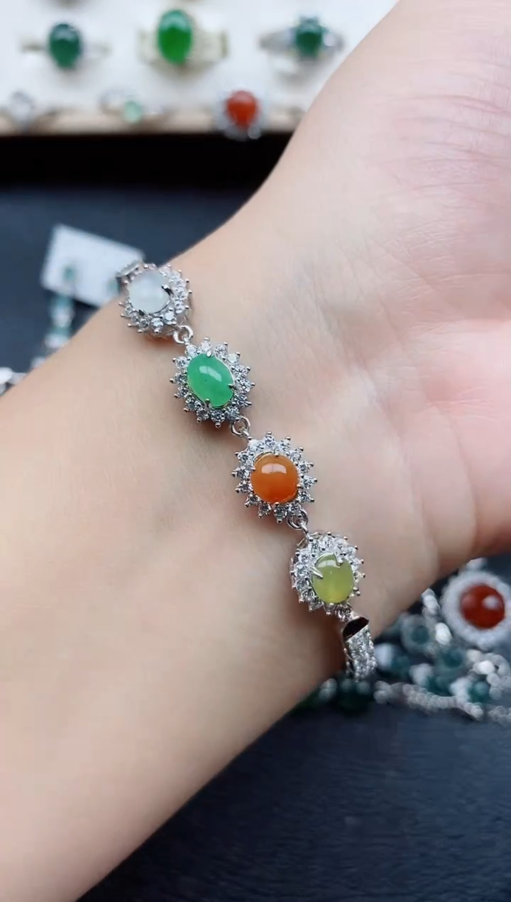 【闪购商品】翡翠戒指银S925镶嵌11111