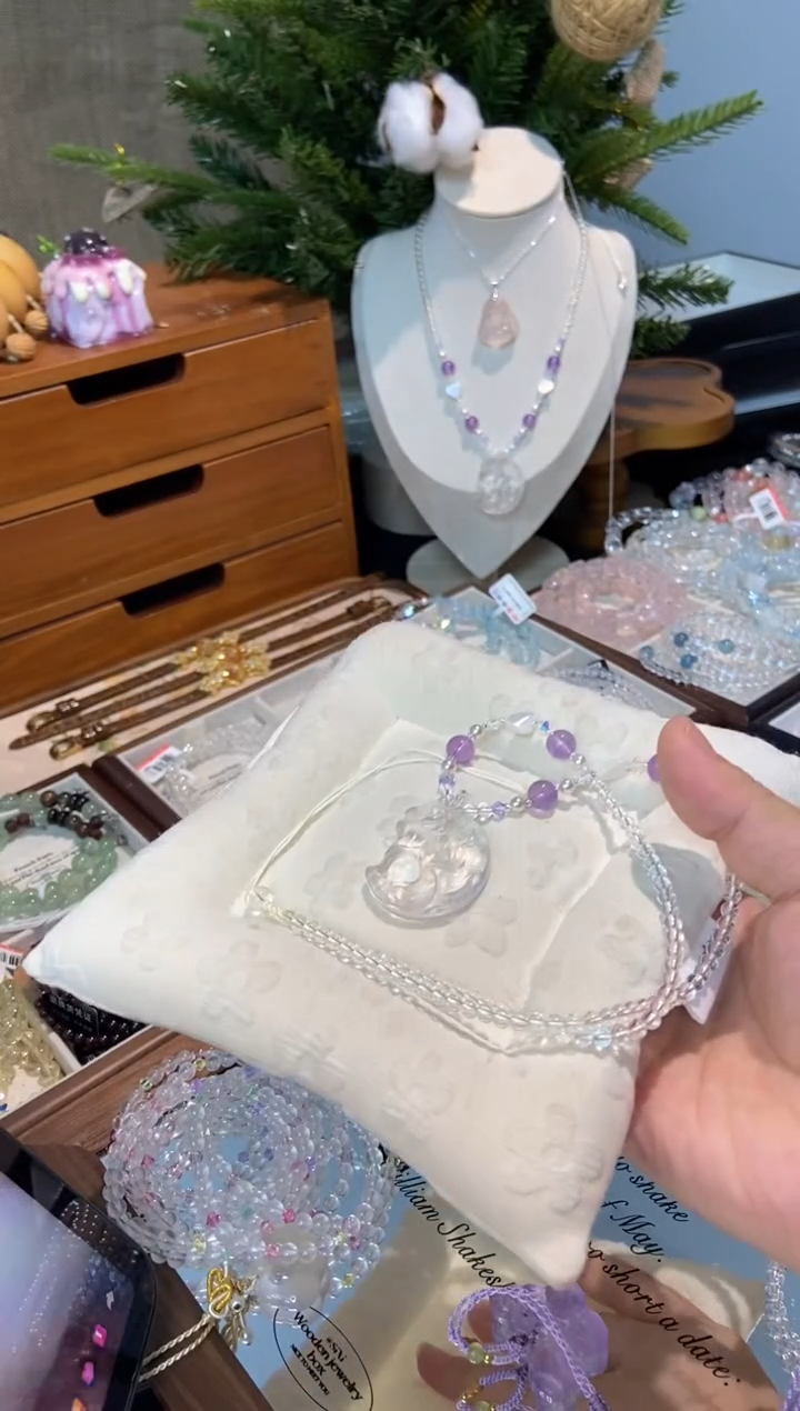 未镶嵌手串水晶孤品捡漏均匀瑕疵介意勿拍