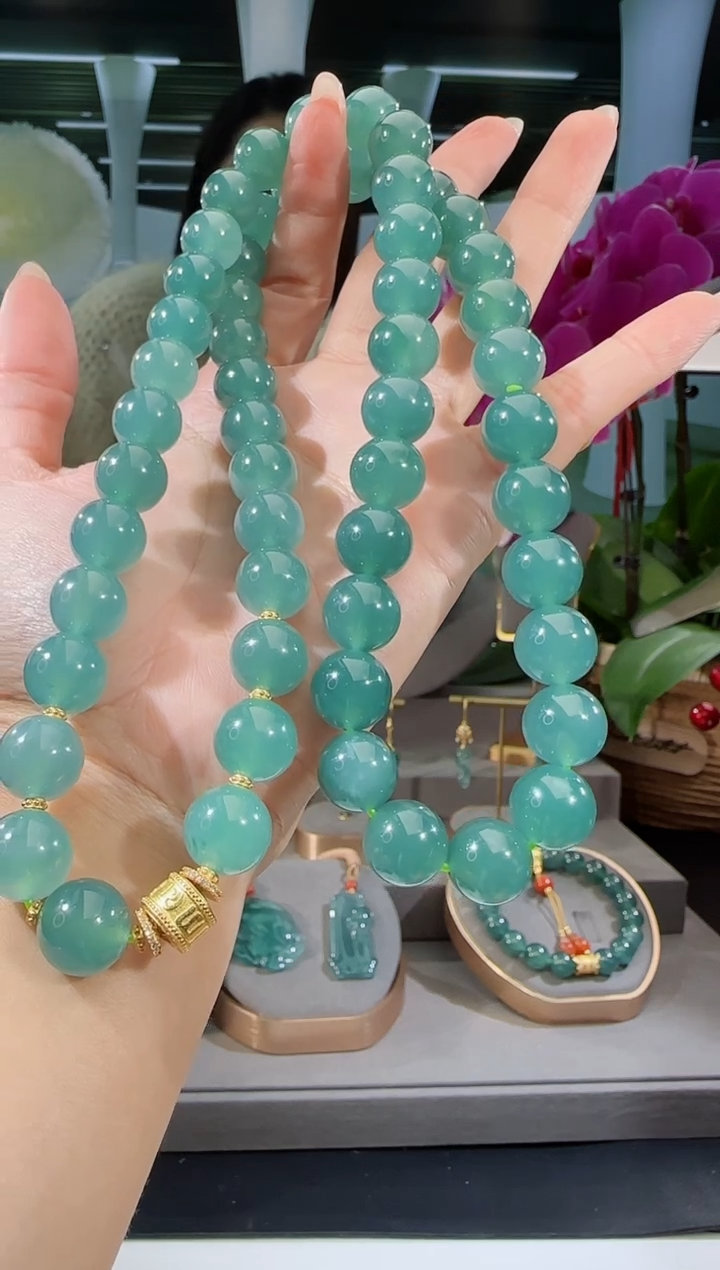 【闪购商品】翡翠吊坠(不含链)银S925镶嵌长串