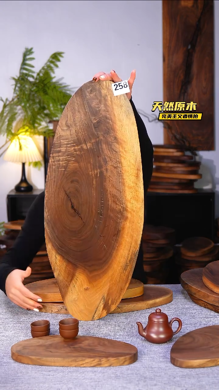 木北美黑胡桃原木.干裂疤结不属于商品质量问题完美主义者慎拍