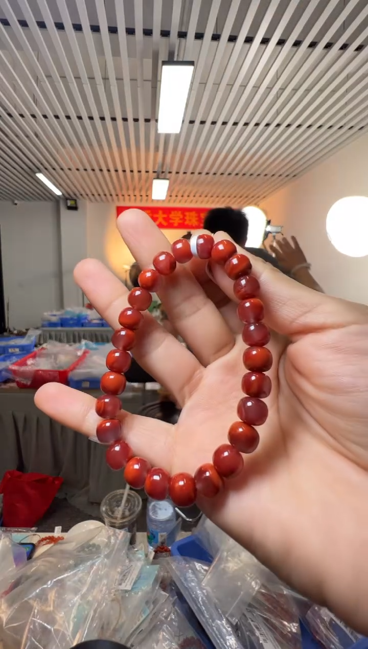 未镶嵌手串南红玛瑙DYL-南红玛瑙老型珠手串约7-7.5mm