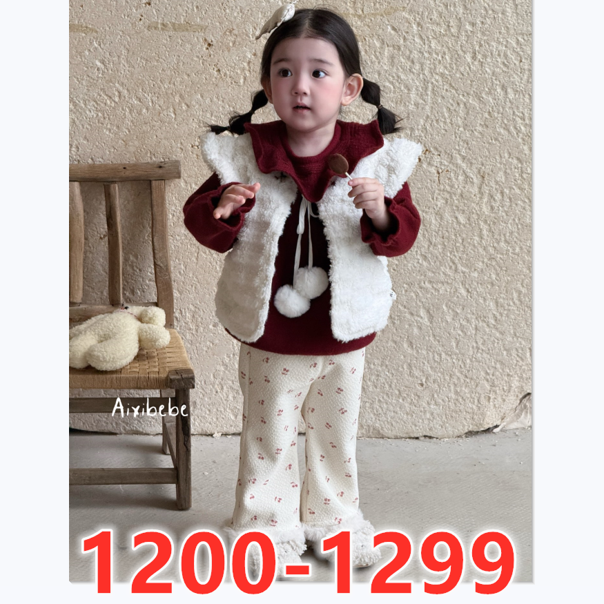 【1200-1299】直播25年秋冬季韩系小清新男女宝可爱洋气外出服