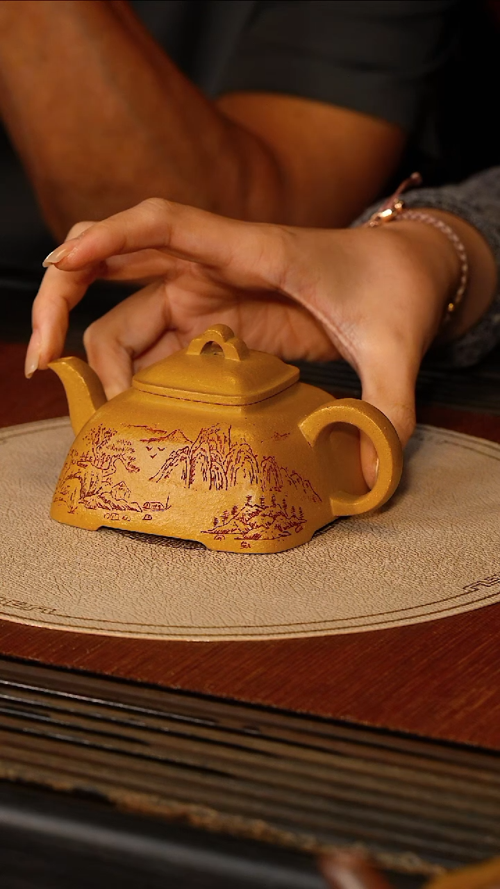 茶壶紫砂宜兴紫砂FKM 贡段 孤菱 200cc