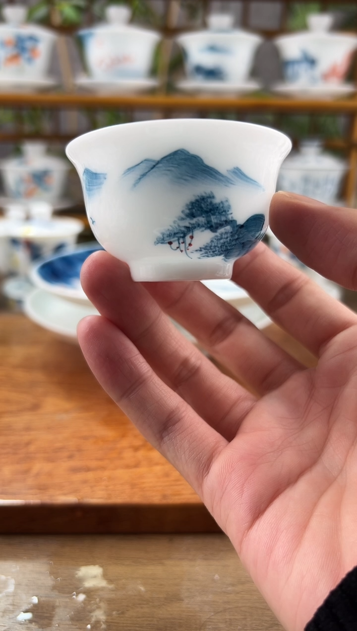 【闪购商品】全品千里江山中和顺杯1个