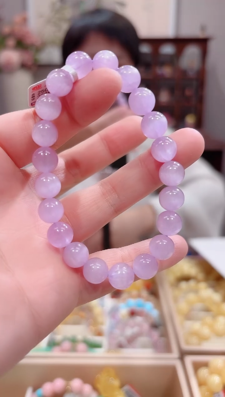 【闪购商品】锂辉石手串未镶嵌设计款珠串8.9