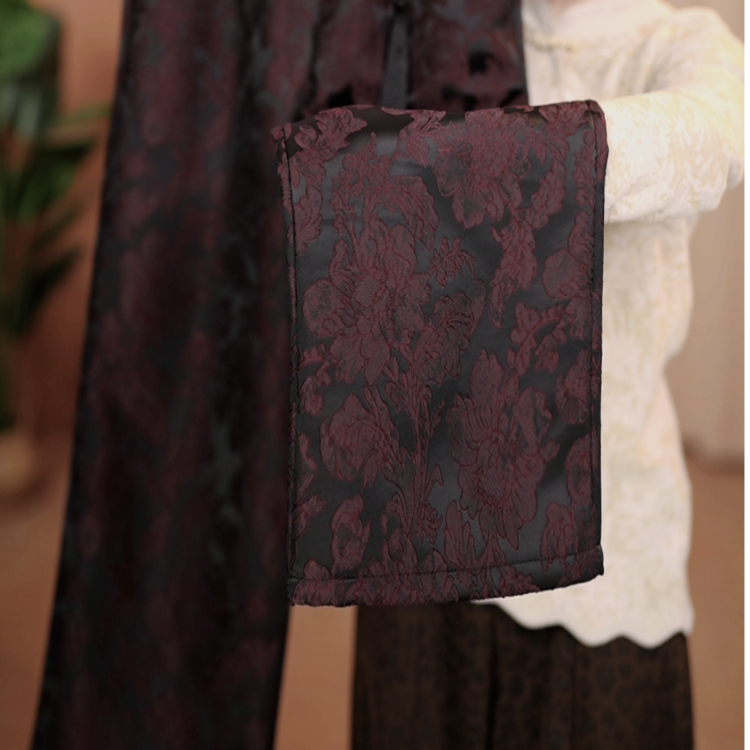 牡丹娥新款新中式百搭高腰阔腿裤（DR21/双牌/芳/雪）