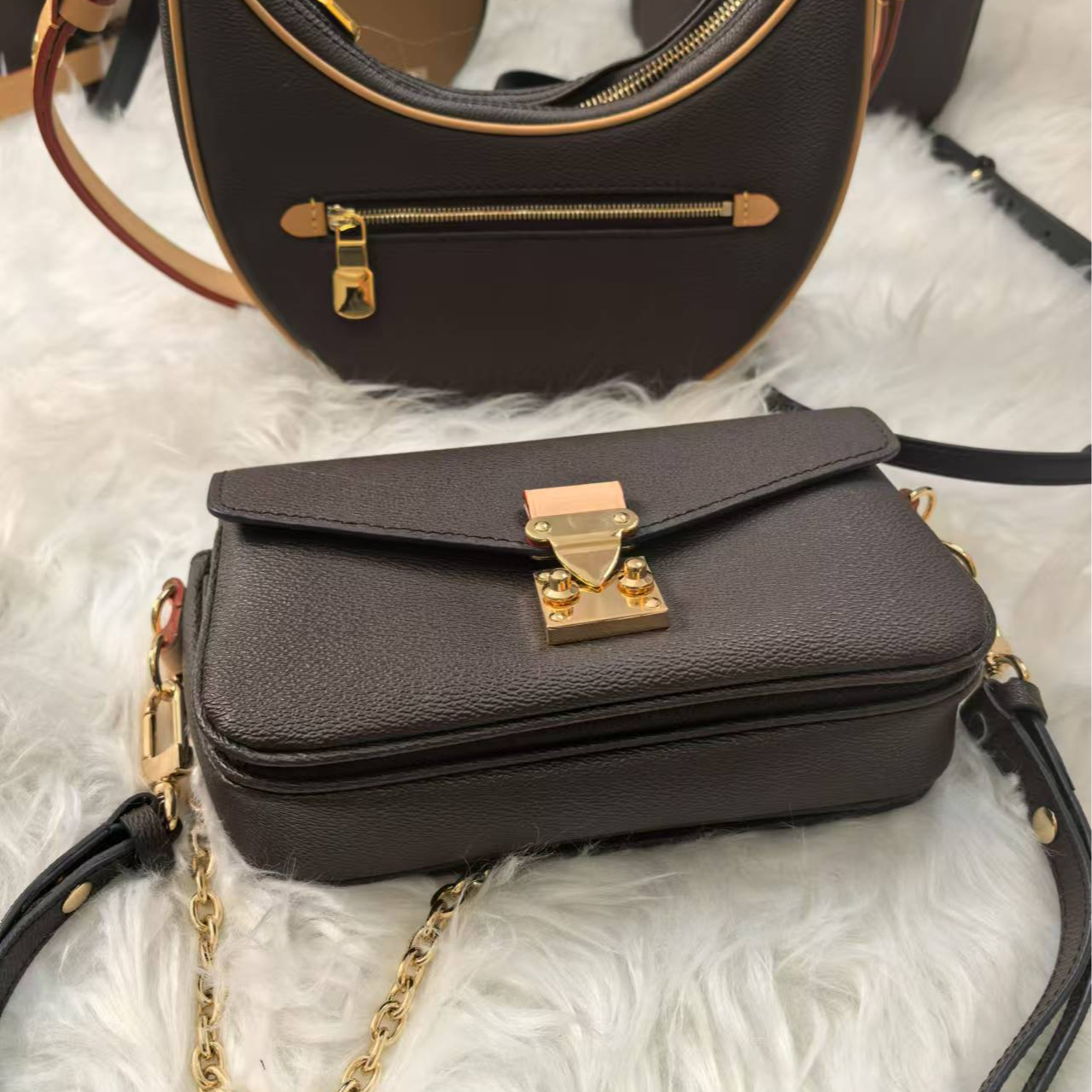 【定制款】新款原味奶茶款式轻奢时尚女包单肩包斜肩包