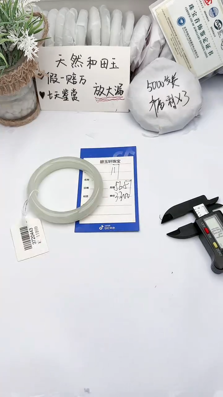 【闪购商品】和田玉未镶嵌手镯碧玉轩117